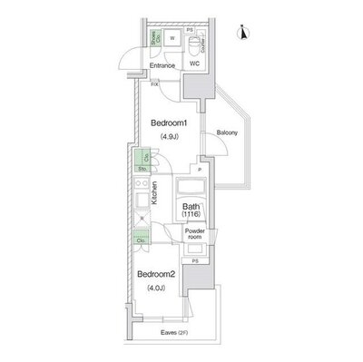 スタイリオ川崎の間取り