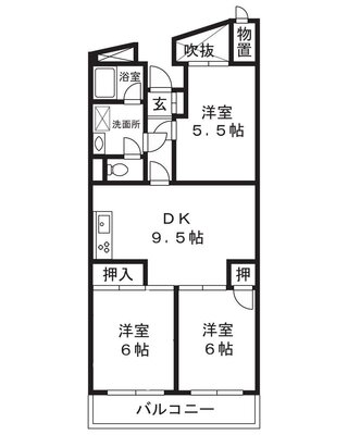 コンフォール新城の間取り