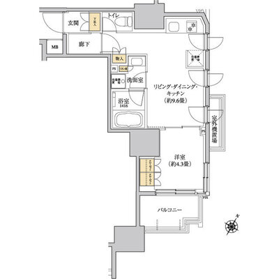 グレーシアフィット三軒茶屋の間取り