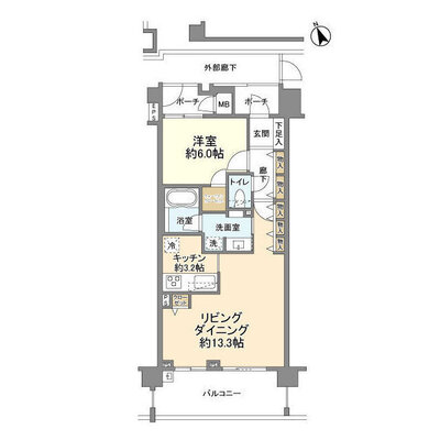 コスモレジデンス綱島の間取り