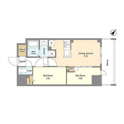 Augusta Residence 新小岩の間取り