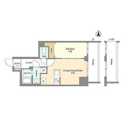 Augusta Residence 新小岩の間取り