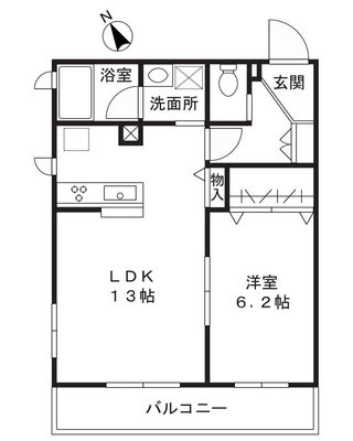 メルベージュ梶ヶ谷の間取り
