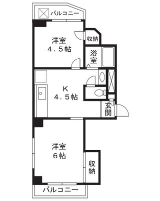 山田ビルの間取り