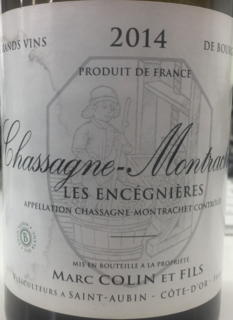 Marc Colin et Fils Chassagne Montrachet Les Encégnières(マルク・コラン・エ・フィス シャサーニュ・モンラッシェ レ・ゾンセニエール)