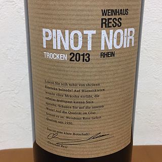 Weinhaus Ress Spätburgunder (Pinot Noir) Trocken(ヴァインハウス・レス シュペートブルグンダー （ピノ・ノワール） トロッケン)