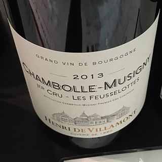 Henri de Villamont Chambolle Musigny 1er Cru Les Feusselottes