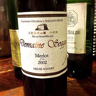 小布施ワイナリー Dom. Sogga Merlot 2e Cru