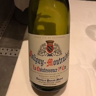 Thierry et Pascale Matrot Puligny Montrachet La Quintessence 1er Cru