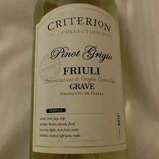 Criterion Collection Friuli Pinot Grigio(クライテリオン コレクション フリウリ ピノ・グリージョ)