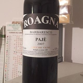 Roagna Barbaresco Pajé Vecchie Vigne