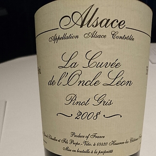 Gérard Schueller Pinot Gris La Cuvée de l'Oncle Léon
