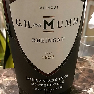 Weingut G.H. von Mumm Johannisberger Mittelhölle Riesling Spätlese(ヴァイングート・ゲオルグ・ヘルマン・フォン・マム ヨハニスベルガー・ミッテルホール リースリング シュペトレーゼ)