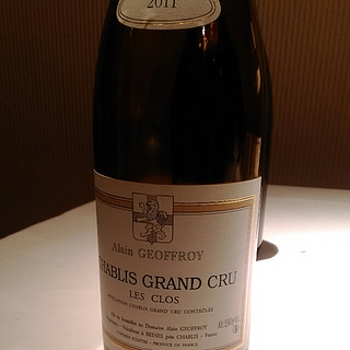 Dom. Alain Geoffroy Chablis Grand Cru Les Clos(ドメーヌ・アラン・ジョフロワ シャブリ グラン・クリュ レ・クロ)