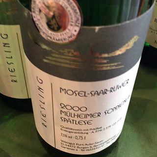 Auler Mühlheimer Sonnenberg Riesling Spatlese(アオラー ミュルハイマー ゾネンライ リースリング シュペートレーゼ)