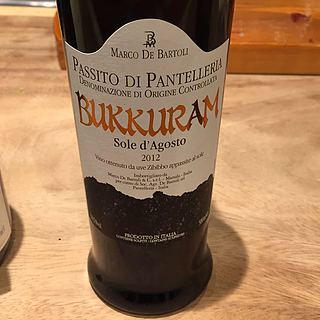 Marco de Bartoli Bukkuram Passito di Pantelleria Sole d'Agosto(マルコ・デ・バルトリ ブックラム パッシート・ディ・パンテレッリア)
