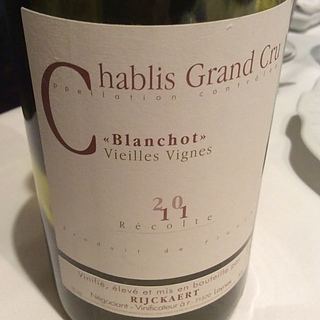 Jean Rijckaert Chablis Grand Cru Blanchot Vieilles Vignes(ジャン・リケール シャブリ グラン・クリュ ブランショ ヴィエイユ・ヴィーニュ)