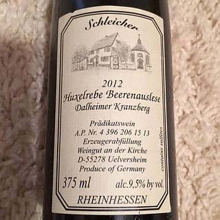 Schleicher Dalheimer Kranzberg Huxelrebe Beerenauslese(シュライヒャー ダルハイマー クランツベルグ  フクセルレーベ ベーレンアウスレーゼ)