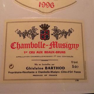 Ghislaine Barthod Chambolle Musigny 1er Cru Aux Beaux Bruns