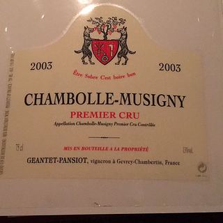 Geantet Pansiot Chambolle Musigny