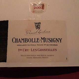 Pascal Lachaux Chambolle Musigny 1er Cru Les Groseilles