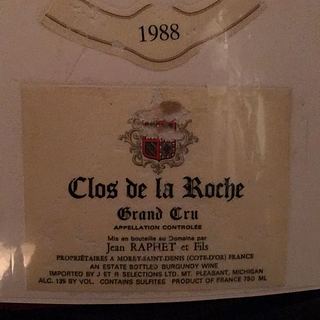 Jean Raphet et Fils Clos de la Roche Grand Cru