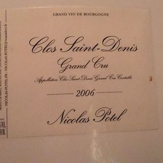 Nicolas Potel Clos Saint Denis Grand Cru