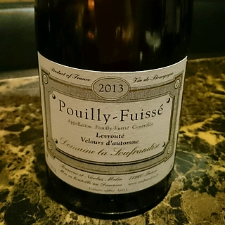 Dom. La Soufrandise Pouilly Fuissé Levroute Velours d'Automne(ドメーヌ・ラ・ スフランディーズ プイィ・フュイッセ ルヴルーテ・ヴルール・ドートム)