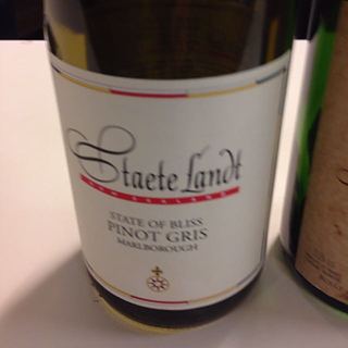 Staete Landt Marlborough Pinot Gris State of Bliss(スタート・ラント マールボロ ピノ・グリ)