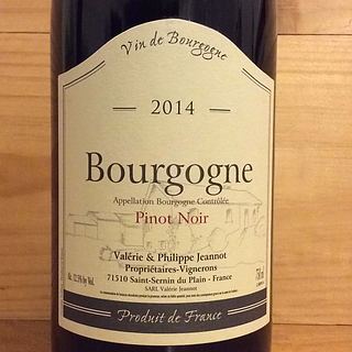 Valerie & Philippe Jeannot Bourugogne Pinot Noir