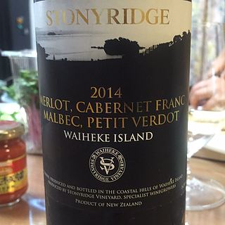 Stonyridge Merlot Cabernet Franc Malbec Petit Verdot Waiheke Island(ストーニーリッジ メルロ カベルネ・フラン マルベック プティ・ヴェルド ワイヘケ・アイランド)