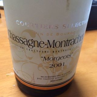 Courtiers Selections Chassagne Montrachet Morgeots(クルティエ・セレクション シャサーニュ・モンラッシェ モルジョ)