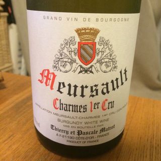 Thierry et Pascale Matrot Meursault Charmes 1er Cru