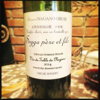 小布施ワイナリー Sogga Père et Fils Cépage Hybride Rouge Vin de Table de Nagano
