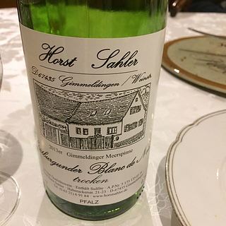 Horst Sahler Spätburgunder Blanc de Noir Trocken
