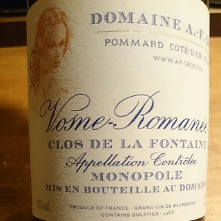 Dom. A. F. Gros Vosne Romanée Clos de la Fontaine Monopole