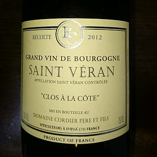 Dom. Cordier Père et Fils Saint Véran Clos A La Côte