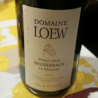 Dom. Loew Pinot Gris Bruderbach Le Menhir