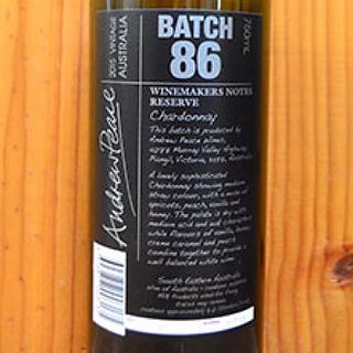 Winemakers Notes Reserve by Andrew Peace Batch 86