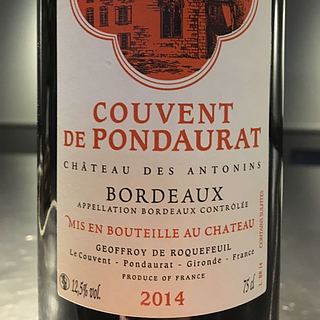 Ch. des Antonins Couvent de Pondaurat Rouge