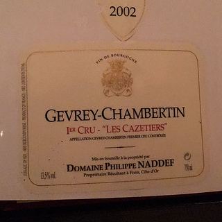Dom. Philippe Naddef Gevrey Chambertin 1er Cru Les Cazetiers