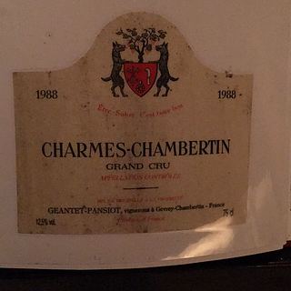 Geantet Pansiot Charmes Chambertin Grand Cru