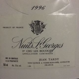 Dom. Jean Tardy & Fils Nuits Saint Georges 1er Cru Les Boudots