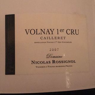 Nicolas Rossignol Volnay 1er Cru Cailleret