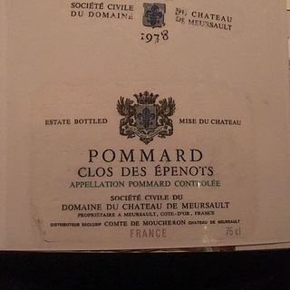 Dom. du Ch. de Meursault Pommard 1er Cru Clos des Épenots