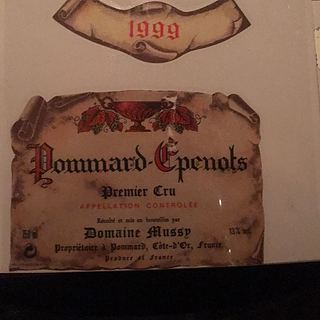 Dom. Mussy Pommard Epenote 1er Cru(ドメーヌ・ミュシィ ポマール・エプノ プルミエ・クリュ)