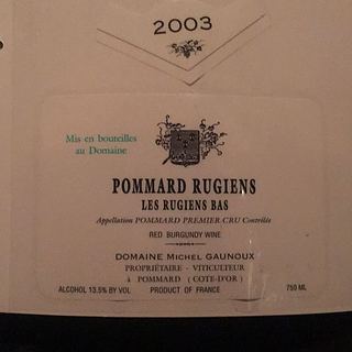 Dom. Michel Gaunoux Pommard Rugiens Les Rugiens Bas