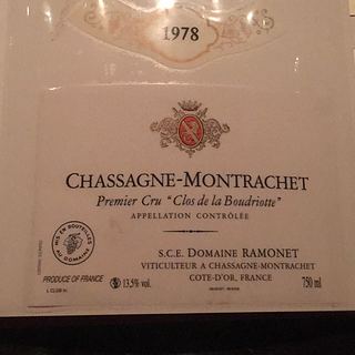 Dom. Ramonet Chassagne Montrachet 1er Cru Clos de la Boudriotte