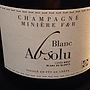 Champagne Minière F&R Absolu