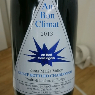 Au Bon Climat Estate Bottled Chardonnay Nuits Blanches au Bouge On That Road Again